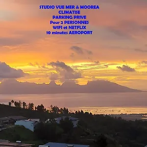 Vaimiti Pour 2 Personnes Vue Et Moorea Apartment Faaa